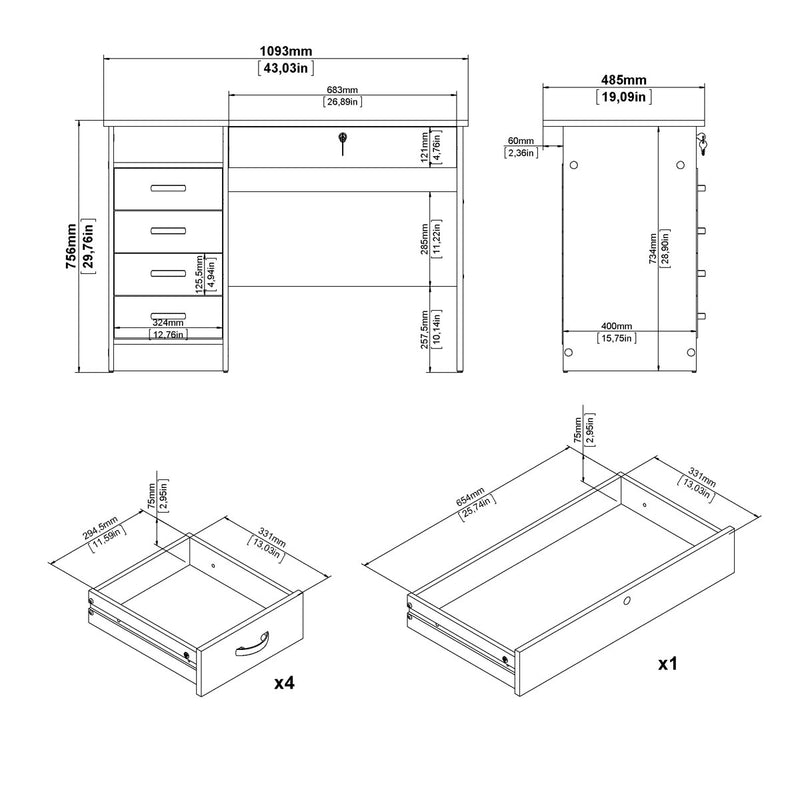 Channay Computer Desk
