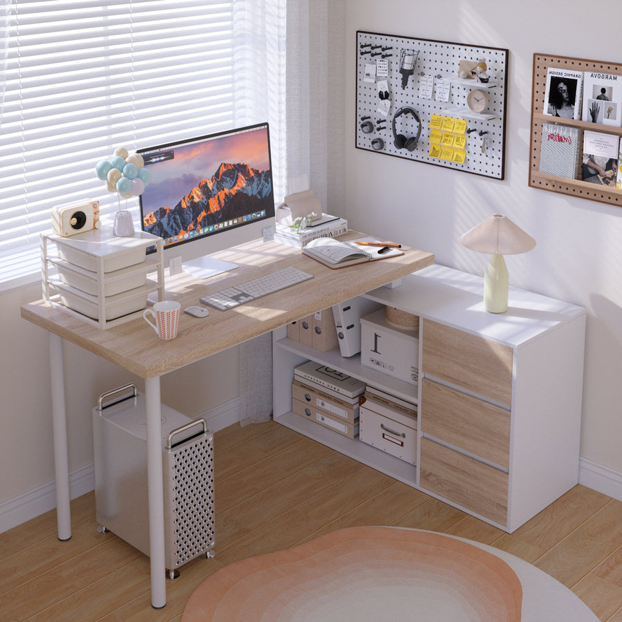 Luitgard 53'' W L-Shaped Writing Desk