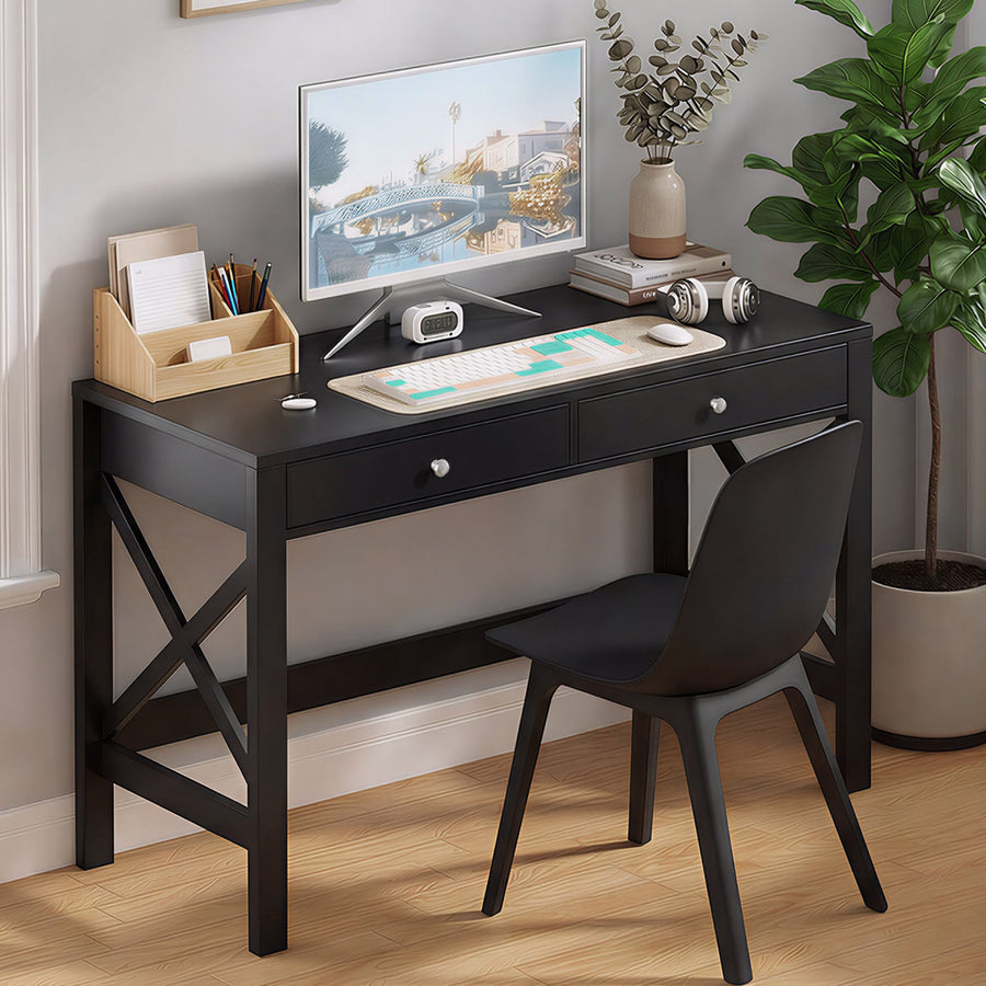 39.4" W Writing Desk with 2 Drawers