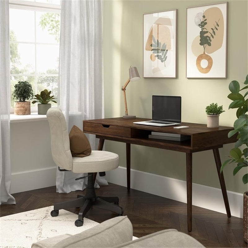 40" Writing Desk | Compact Writing Table With Storage, Workstation For Home Office Or Study