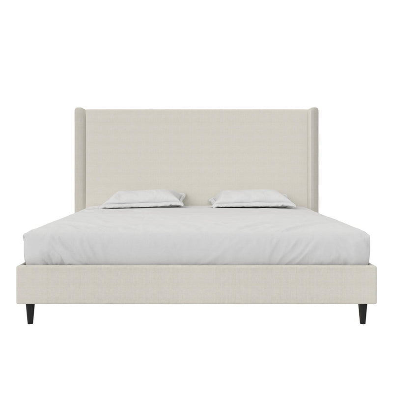 Ana King Upholstered Wingback Bed