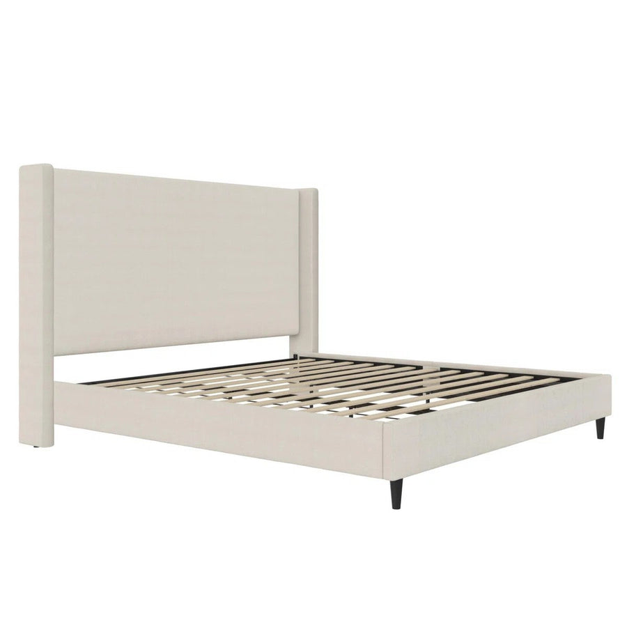 Ana King Upholstered Wingback Bed