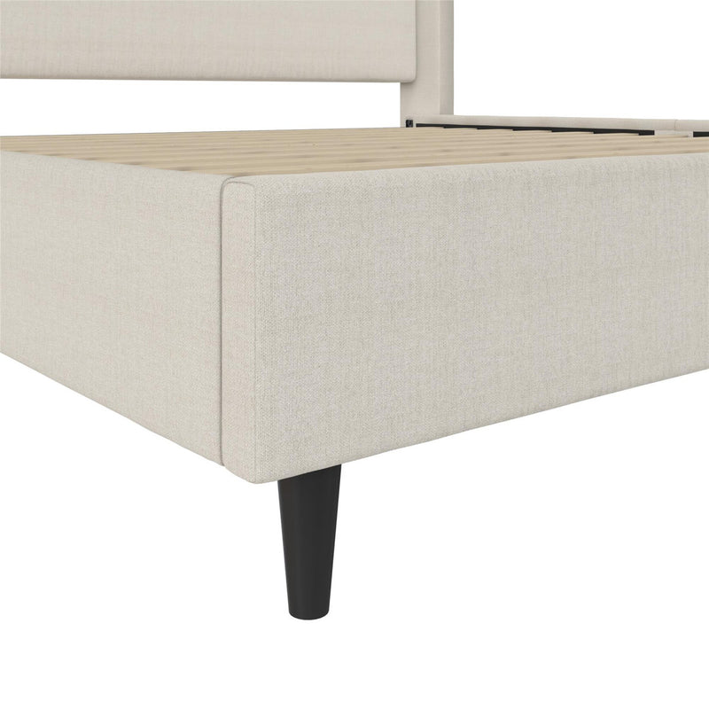 Ana King Upholstered Wingback Bed