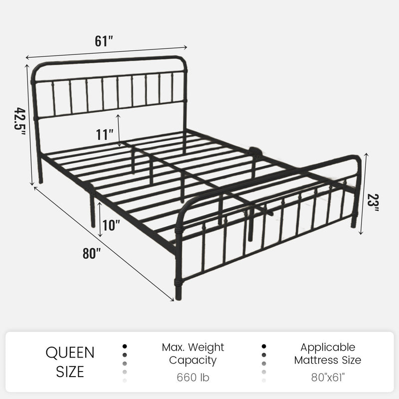 Colina Metal Bed - Luxury Arts