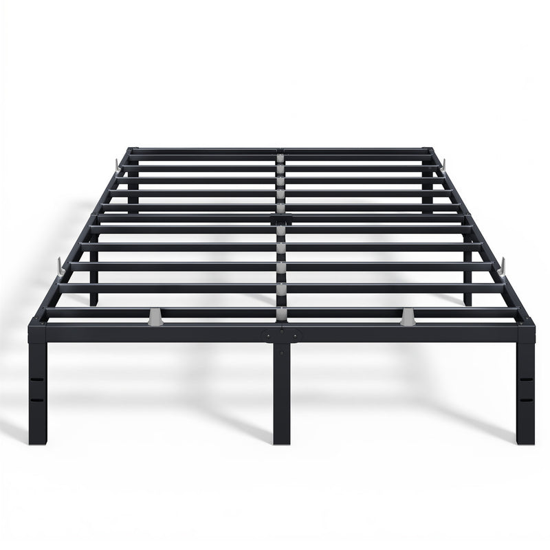 14" Heavy-Duty Metal Platform Bed Frame, 1100 Lbs Capacity, No Box Spring, Under-Bed Storage