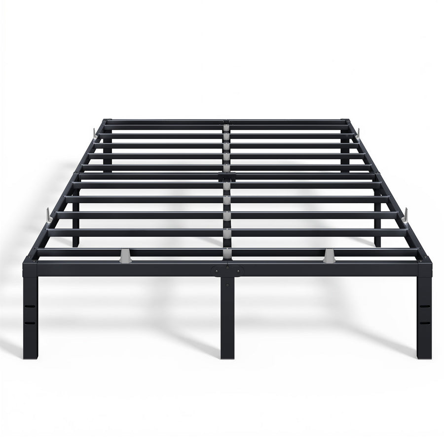 14" Heavy-Duty Metal Platform Bed Frame, 1100 Lbs Capacity, No Box Spring, Under-Bed Storage