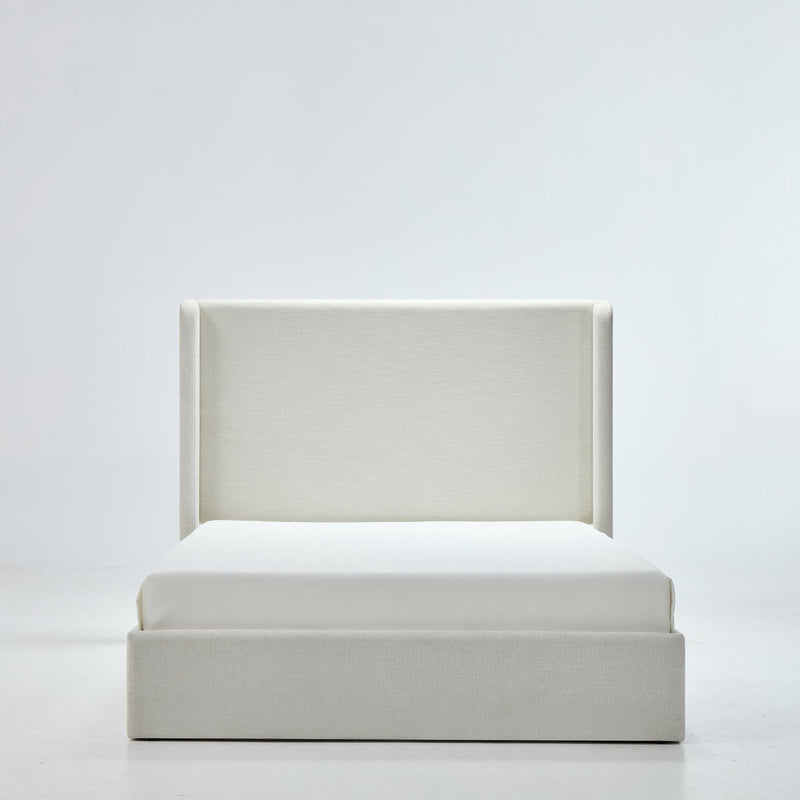 Caron Upholstered Wingback Bed, Boxspring Required