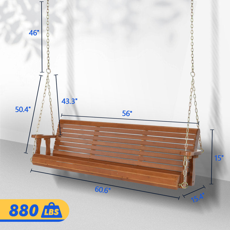 Katheryn 3 Person Porch Swing