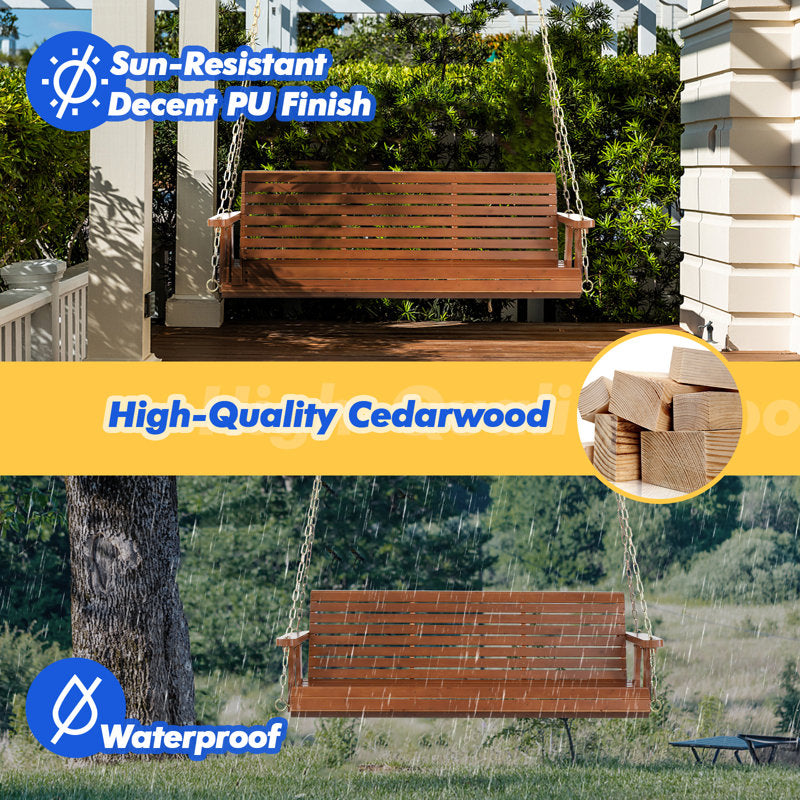 Katheryn 3 Person Porch Swing