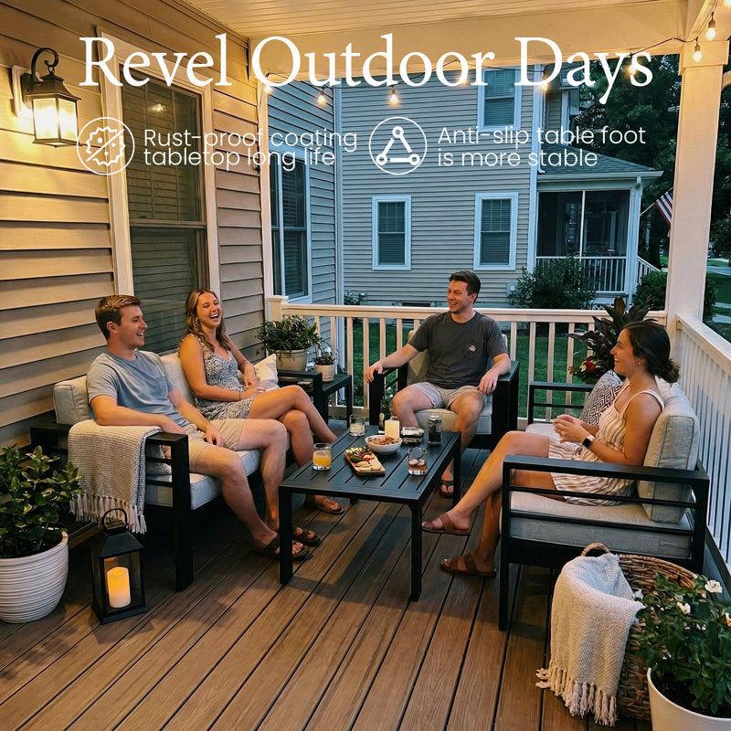 Alturas Searl Product 7 - Person Outdoor Seating Group with Cushions