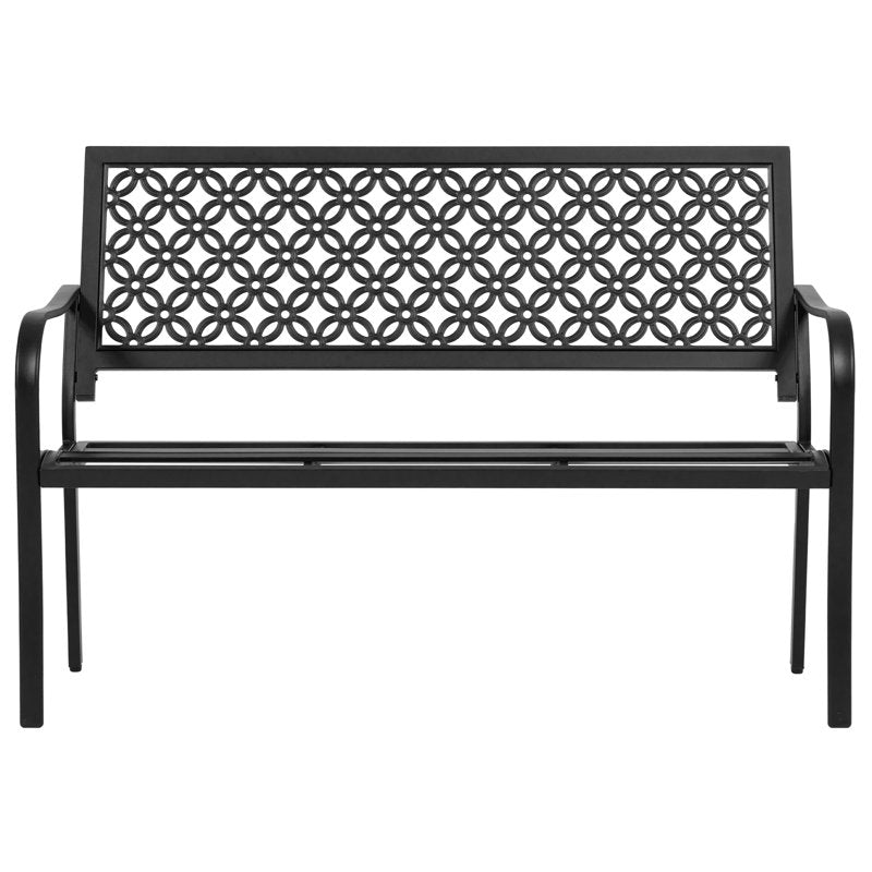 50" All-Weather Outdoor Bench, Garden Benche For Park, Yard, Lawn, Entryway