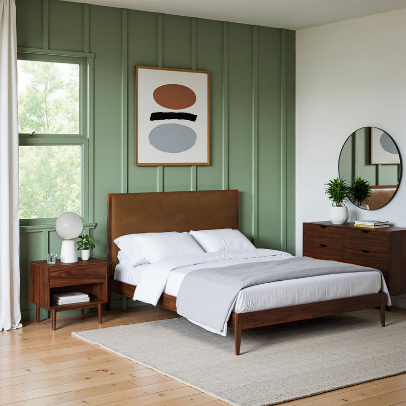 Indra 22" H 1-Drawer Wood Nightstand