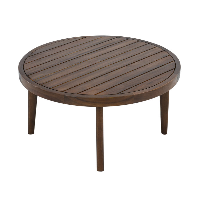 Theodore Acacia 4-Person Patio Conversation Set with Cushions