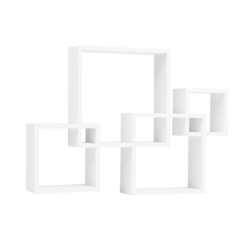 Intersecting Cube Accent Wall Shelf