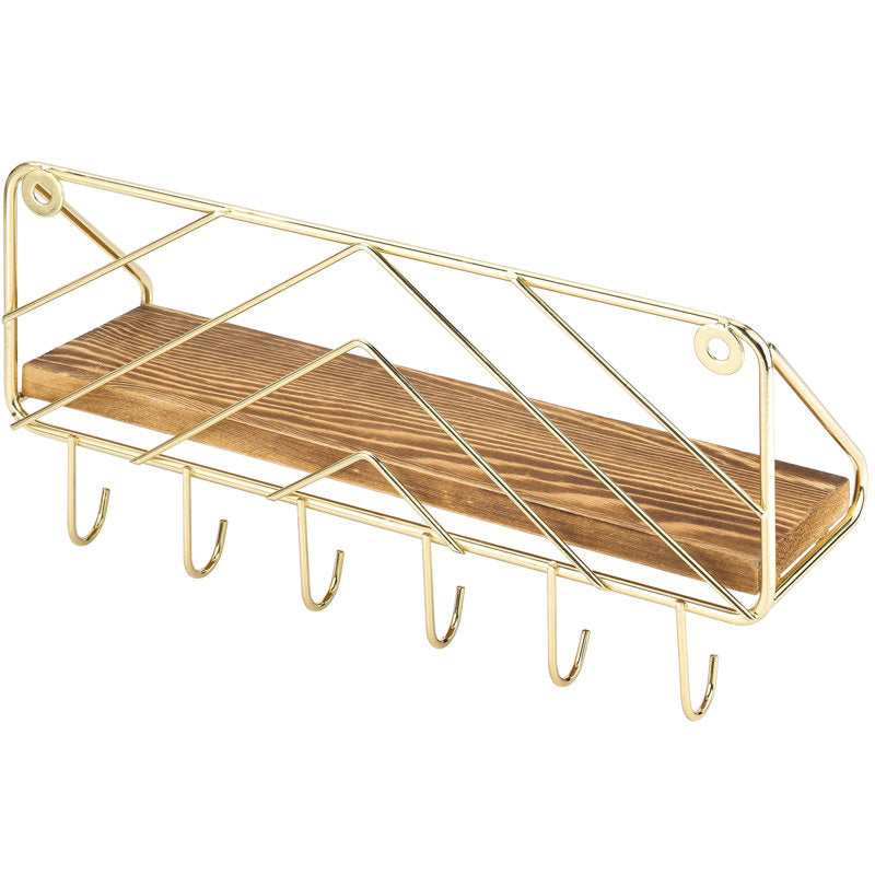 Laquitia Metal Wall Organizer with Key Hooks