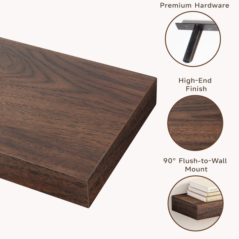 2 Pieces Floating Shelves, Wall Shelf Display Shelves for Living