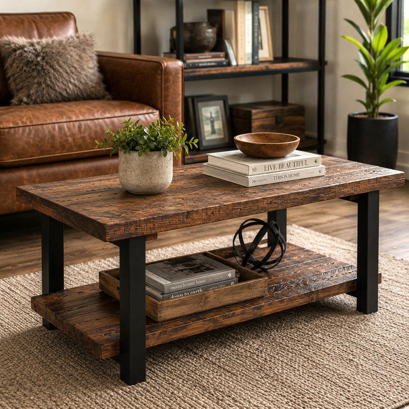 Pomona 42" Solid Wood Coffee Table