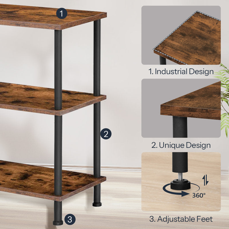 Reggis 24.4" Tall Industrial Side Table