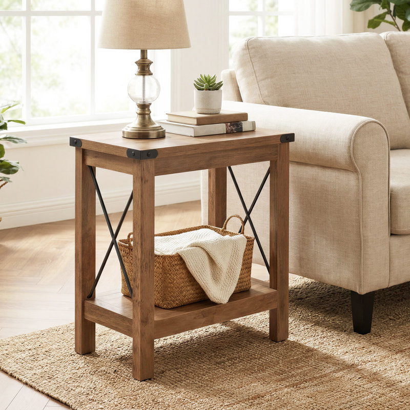 2-Tier Farmhouse End Table