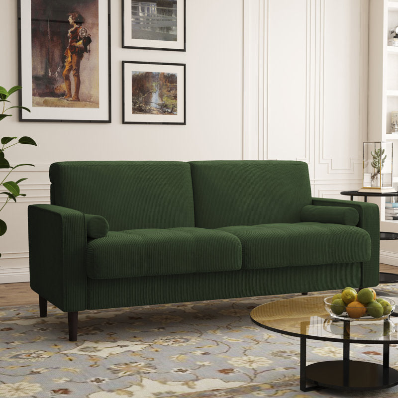 Carmelinda 62.6'' Corduroy Loveseat