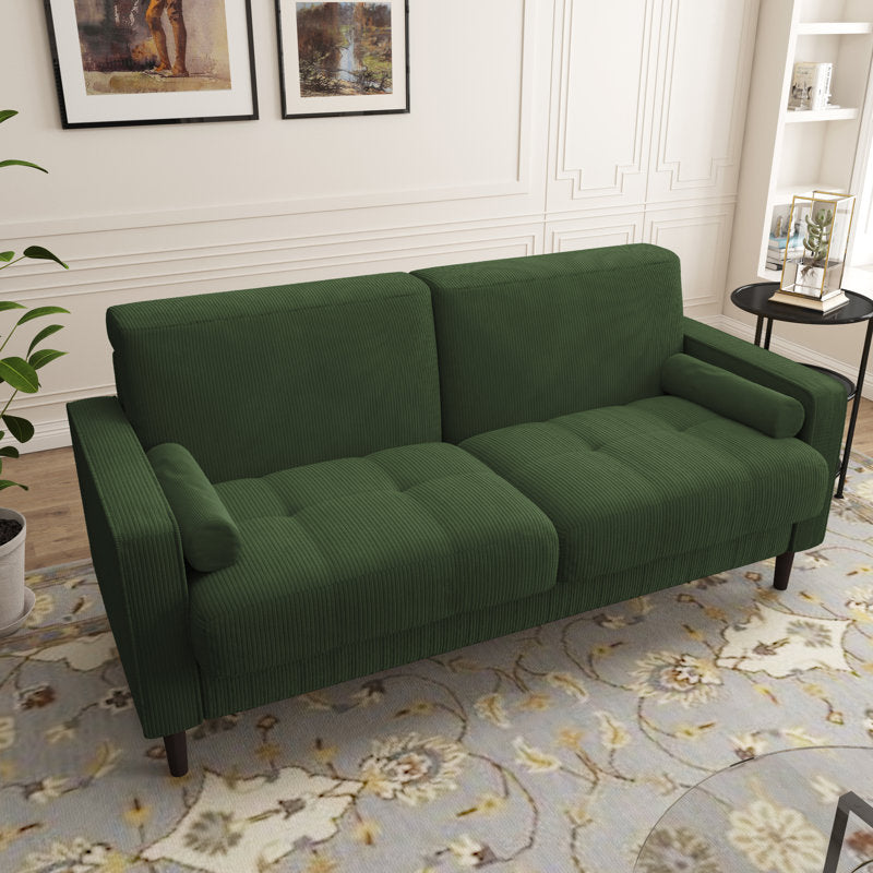 Carmelinda 62.6'' Corduroy Loveseat