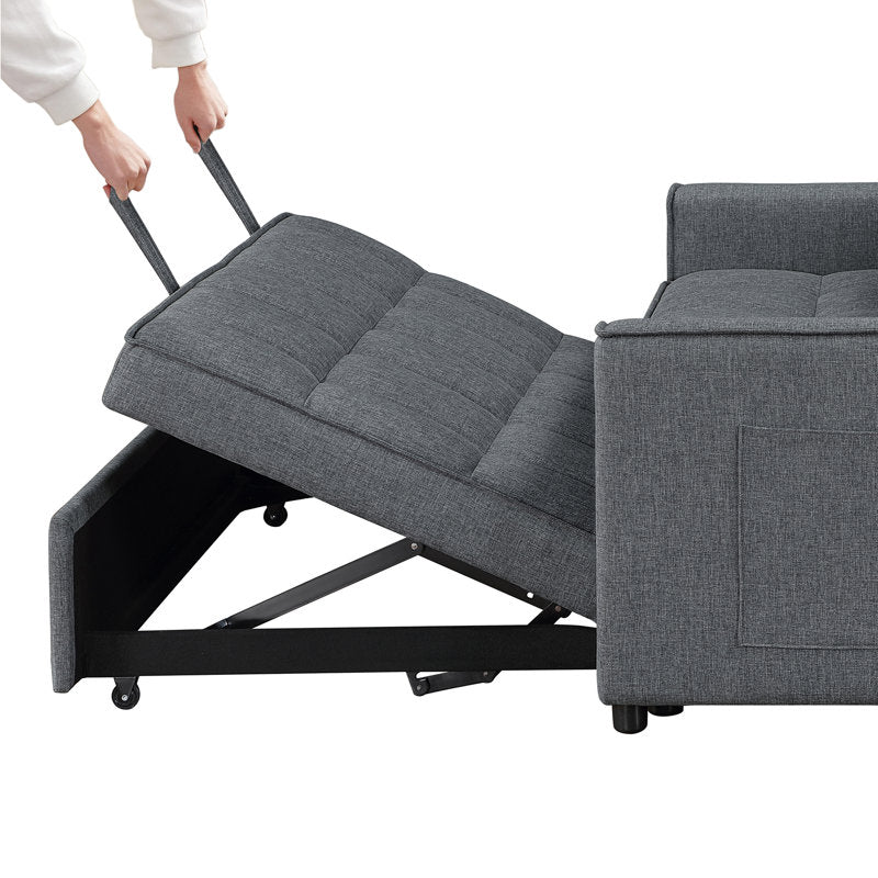 Omorfo 53.2'' Upholstered Convertible Sleeper Sofa