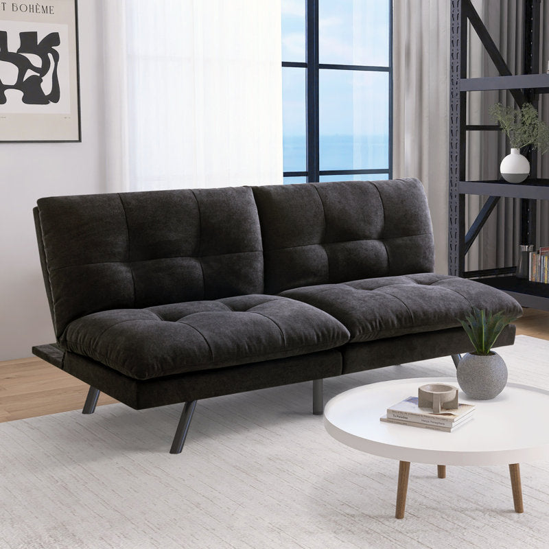 Kyall Upholstered 68'' Reclining Sleeper Sofa