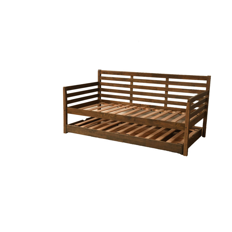 Alexz Wood Daybed with Pop Up Trundle Bed, Mattresses Not Included