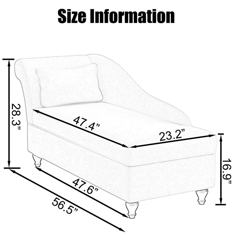 Schaefer Upholstered Chaise Lounge