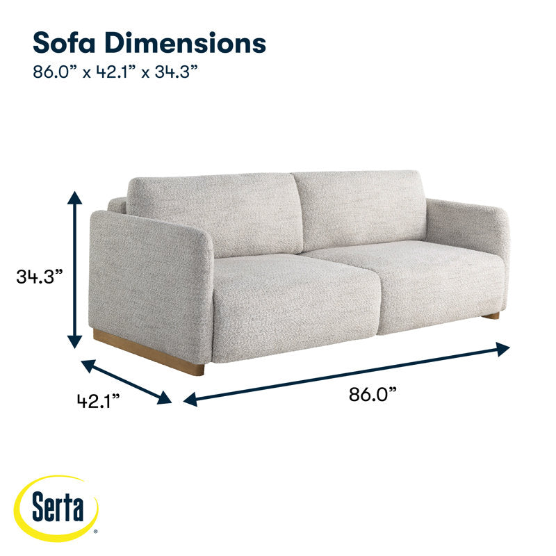 Durango 86" Upholstered Queen Size Convertible Sleeper Sofa