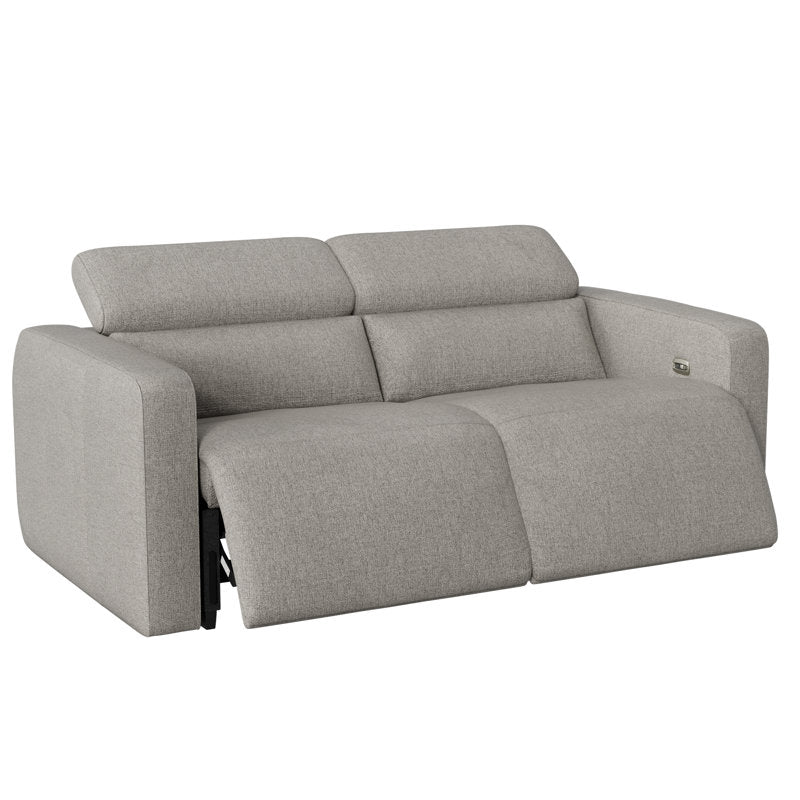 72" Wide Modern Fabric Manual 2-Seater Reclining Sofa