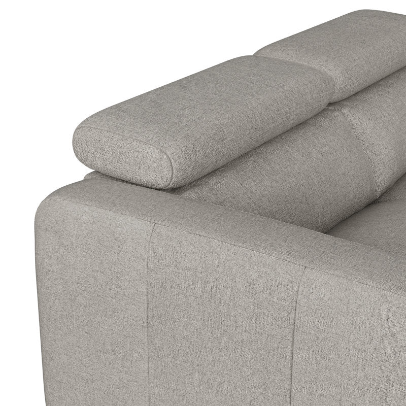 72" Wide Modern Fabric Manual 2-Seater Reclining Sofa
