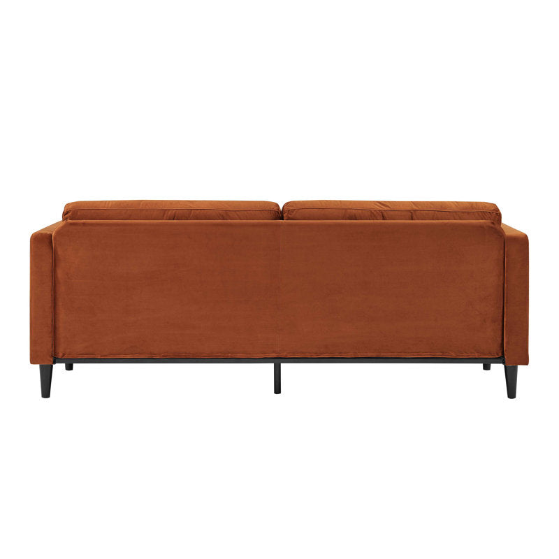 Jeses 80.3" W Velvet Tufted Square Arm Sofa
