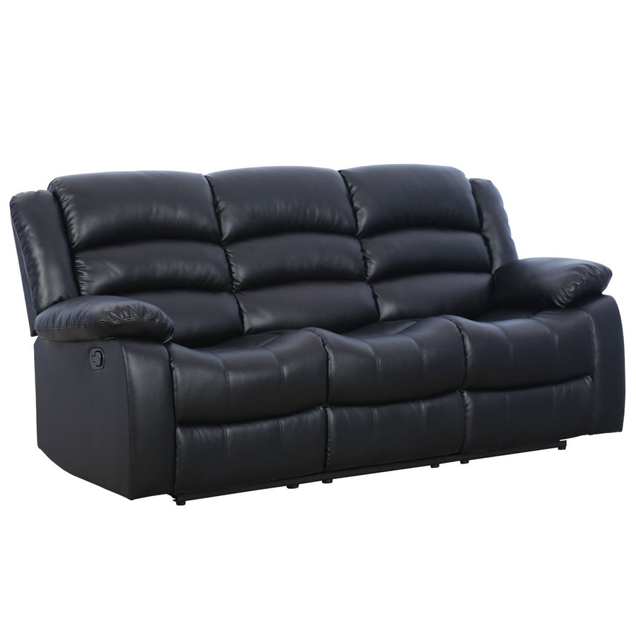 81.5'' Wide Modern and Super Soft Faux Leather Manual Reclining Sofa with Wide Backrest