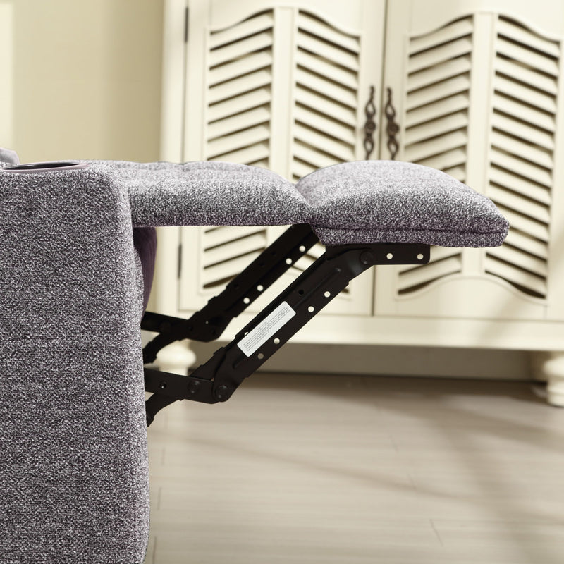 Brost Manual Recliner Loveseat with Cup Holders & Pocket Storage