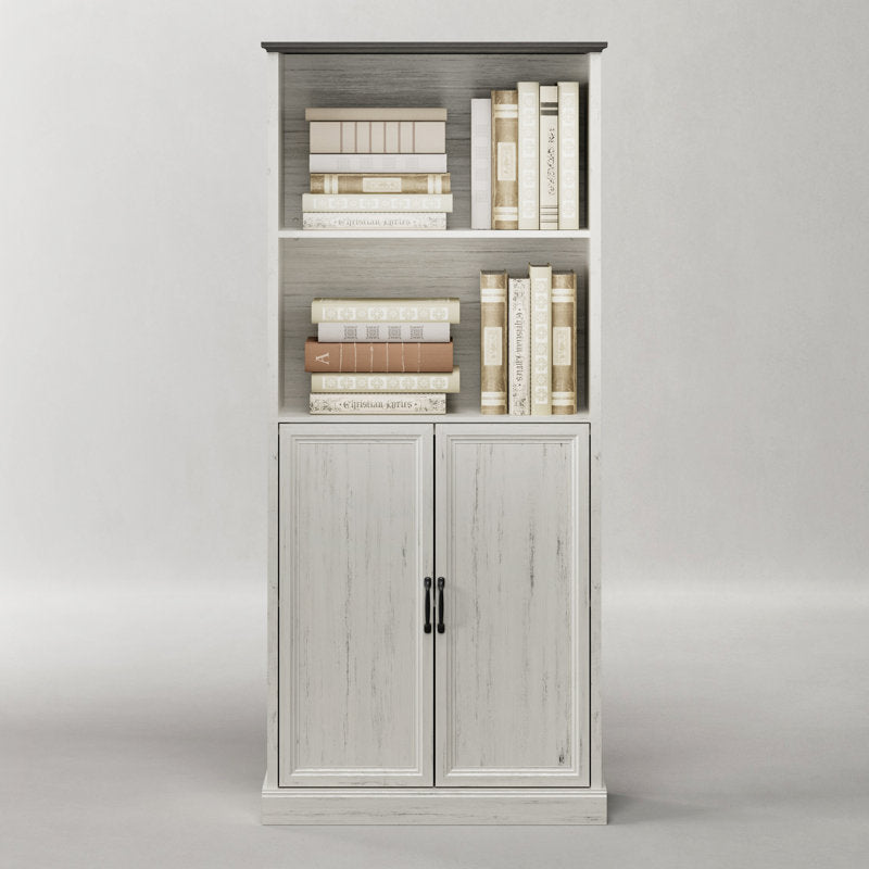 Hailiey Wood 71" H X 32" W X 16" D Office Storage Cabinet with Adjustable Shelf,Modular