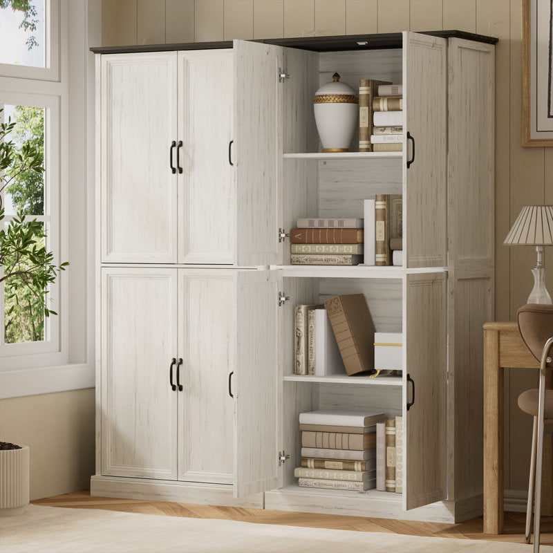 Hailiey Wood 71" H X 32" W X 16" D Office Storage Cabinet with Adjustable Shelf,Modular