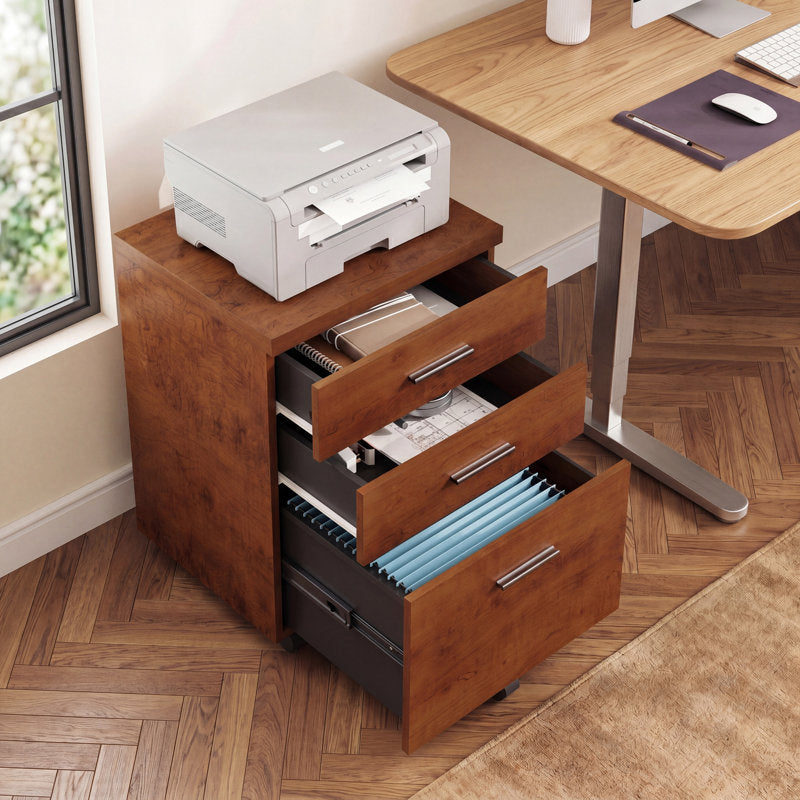 Carreiro 18.2'' Wide 3 Drawer File Cabinet, Wood Filing Cabinet, Printer Cabinet, Home
