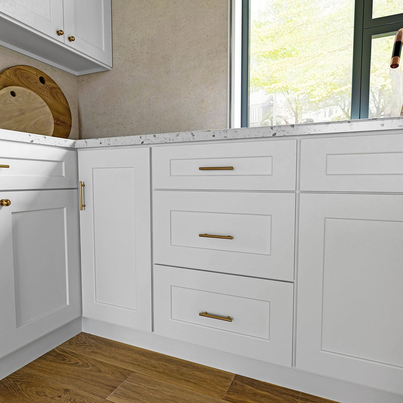 Brookings Unassembled Shaker Drawer Base Kitchen Cabinet