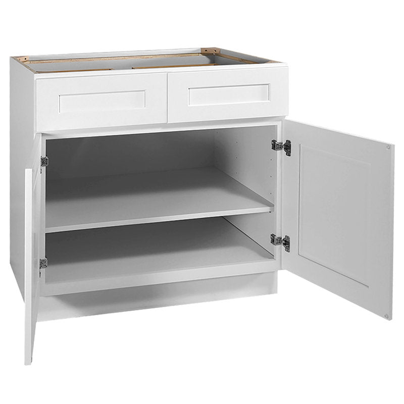 Brookings Unassembled Shaker Base Kitchen Cabinet, White