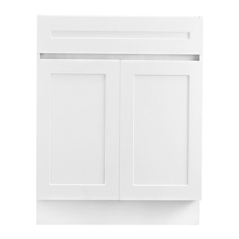 Shaker Base Cabinet 24" D x 34.5" H Ready to Assemble Cabinet White