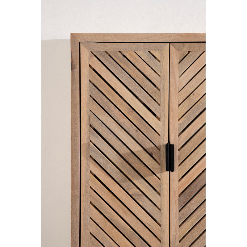 Domitilla 22" W Solid Wood and Metal Wall-Mounted Bathroom Cabinet