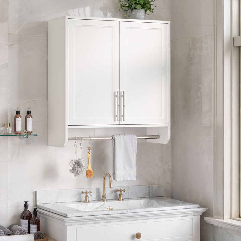 29.5" Wall Cabinet with Hanging Rod