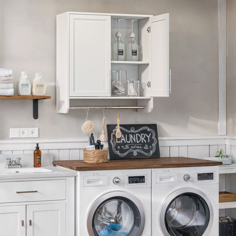 29.5" Wall Cabinet with Hanging Rod