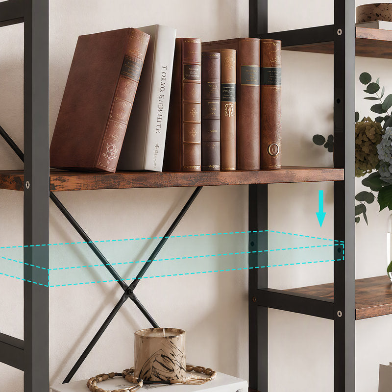 Etagere Bookcase, Bookshelf with 17 Open Display Shelves Modern Tree Book Shelf