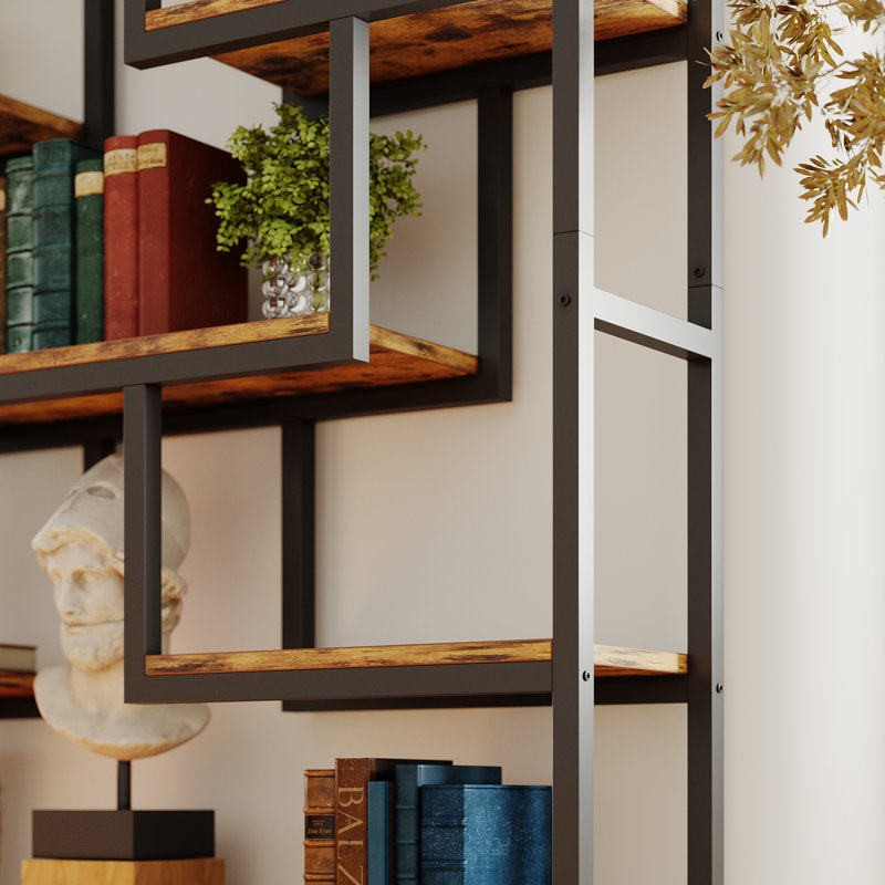 Abrielle Geometric Bookcase