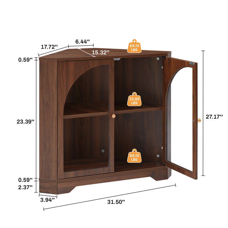 2 - Door Corner Accent Cabinet