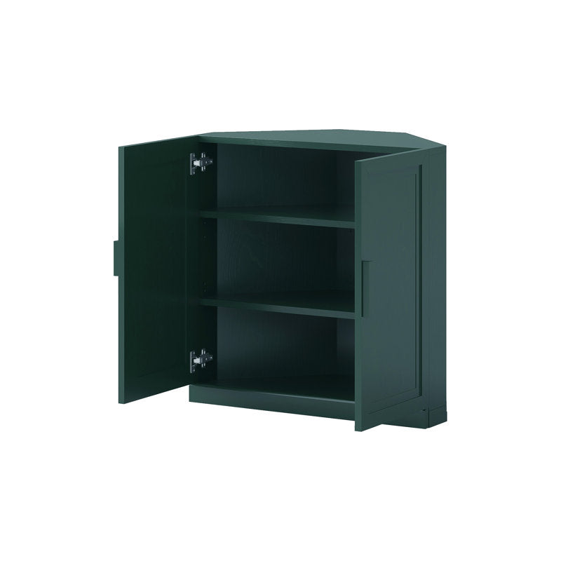 Corner Storage Cabinet, Stackable Corner Shelf for Living Room, Bedroom, Kitchen, Solid