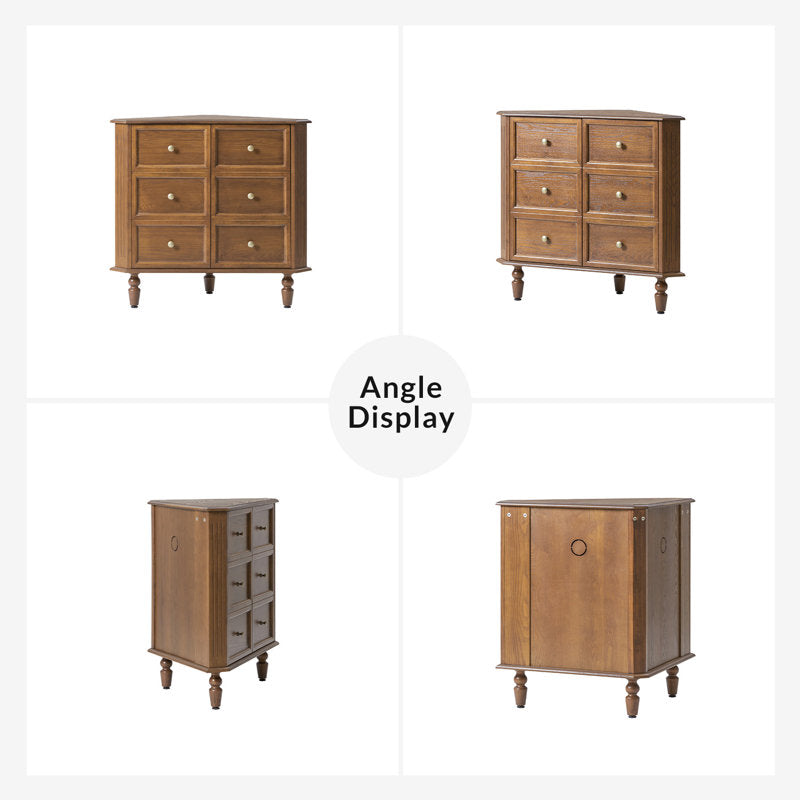 Geordon Transitional 32.25"W 2-Door Corner Cabinet with Spindle Legs