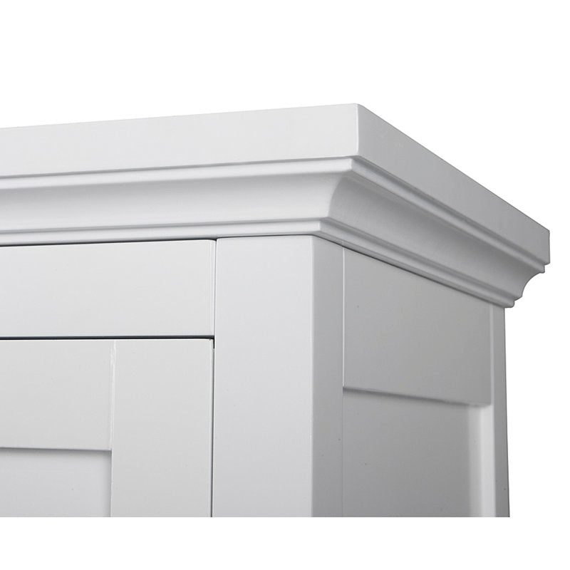 Zal Freestanding Corner Floor Accent Space-Saving Storage Cabinet with Adjustable Shelf